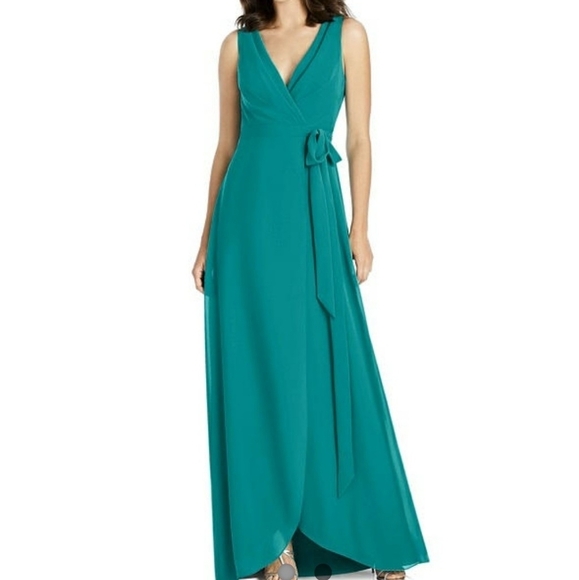 Jenny packham matte chief wrap bridesmaid dress - Picture 1 of 9